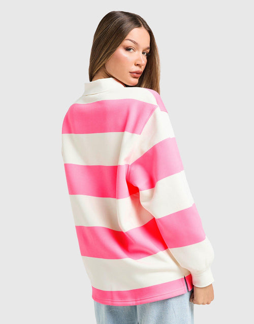 Stripe Rugby Sweatshirt