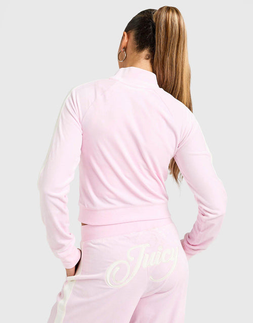 Script Velour Track Top