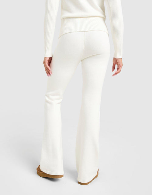 Knit Fold-Over Pants