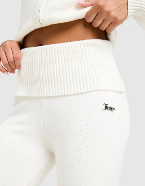 Knit Fold-Over Pants