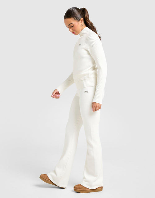 Knit Fold-Over Pants
