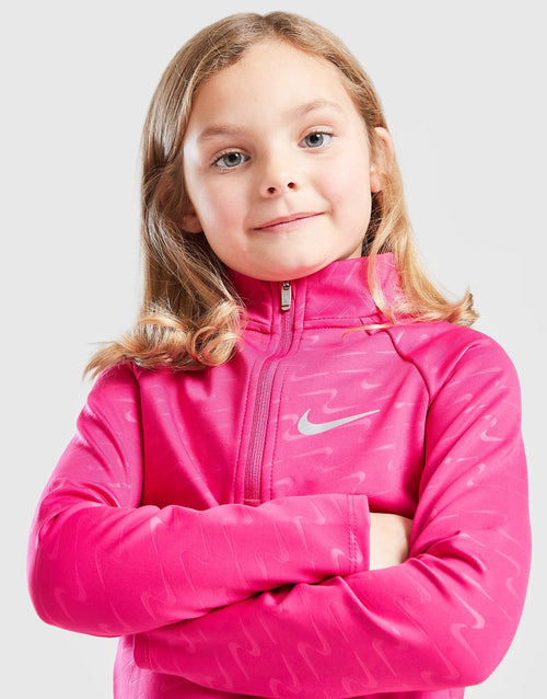 Girls' Swoosh Pacer 1/2 Zip/Leggings Set Children