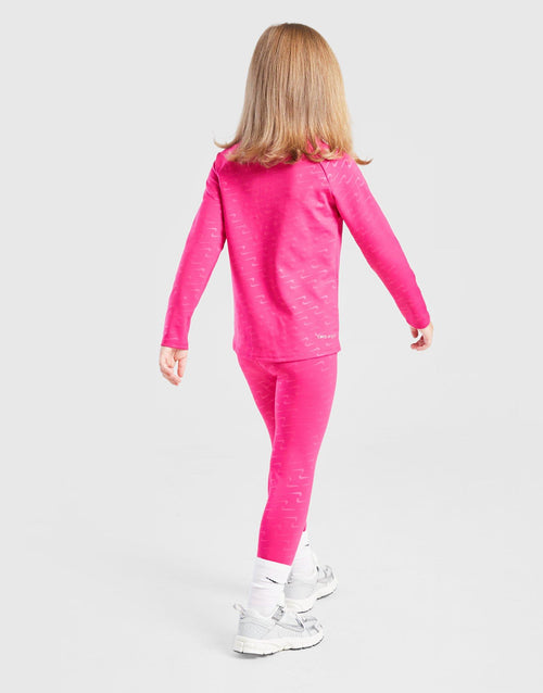 Girls' Swoosh Pacer 1/2 Zip/Leggings Set Children