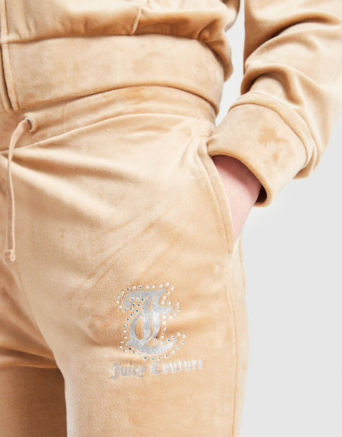 Girls' Crop Full Zip Flare Tracksuit Junior