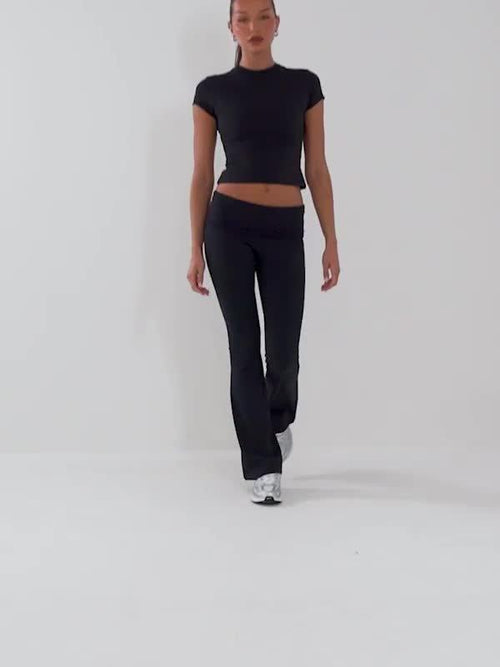Foldover Flare Leggings
