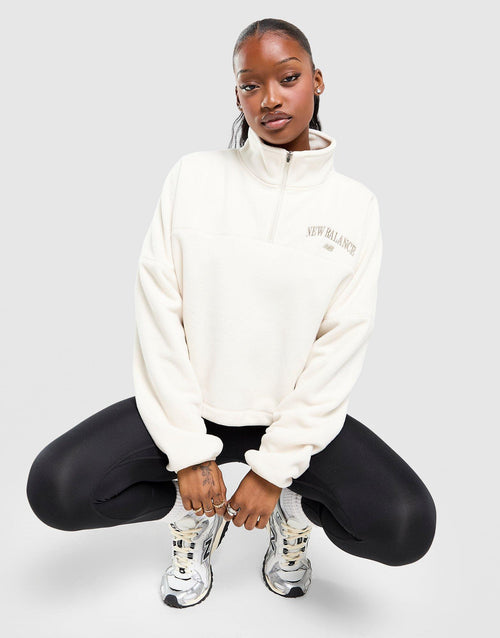 Varsity Polar Fleece 1/4 Zip Sweatshirt