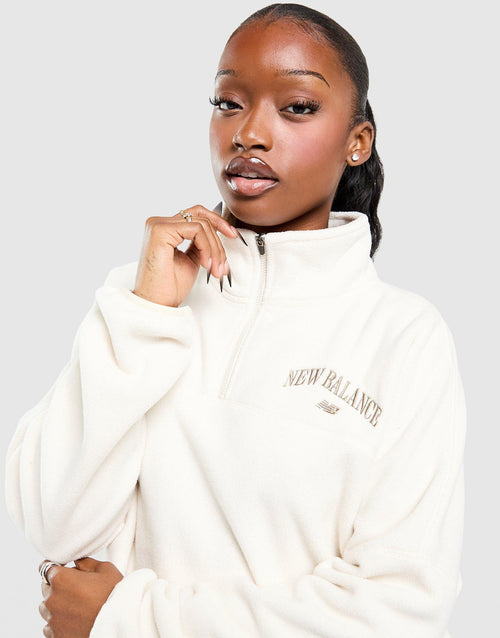 Varsity Polar Fleece 1/4 Zip Sweatshirt