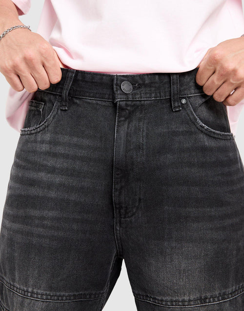 Script Cargo Denim Jeans