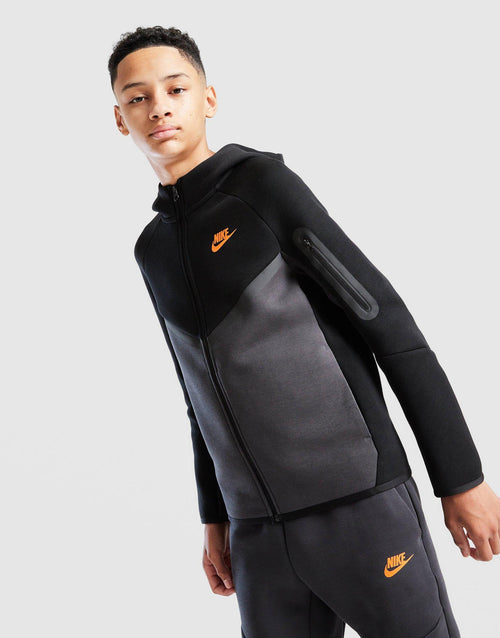 Tech Colour Block Full Zip Hoodie