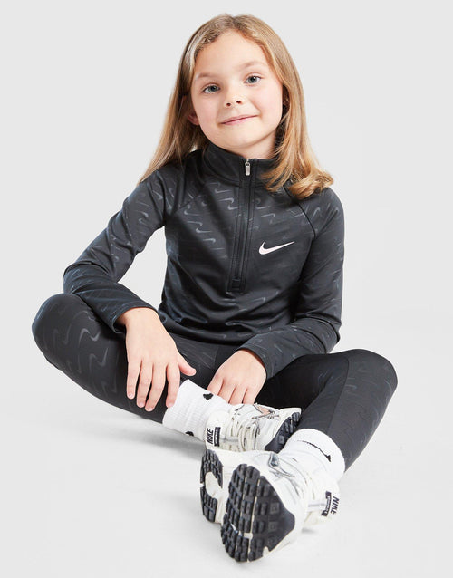 Girls' Swoosh Pacer 1/2 Zip/Leggings Children's