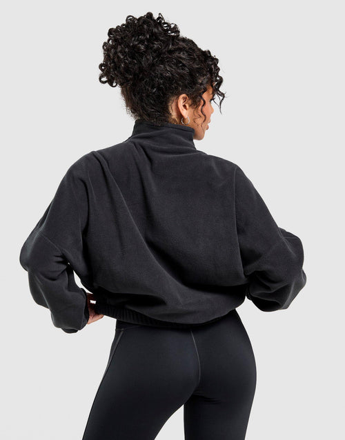 Training One Velvet Binding 1/4 Zip Polar Fleece