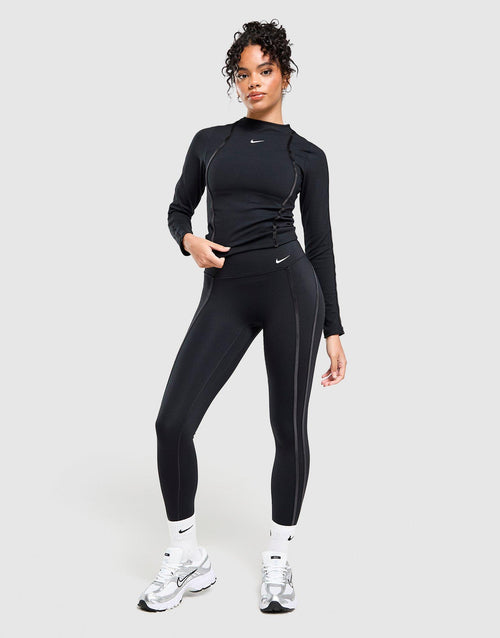 Training One Velvet Binding Long Sleeve Top