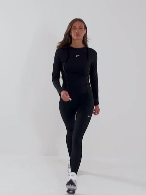 Training One Velvet Binding Long Sleeve Top