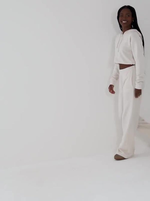 Logo Cropped Hoodie