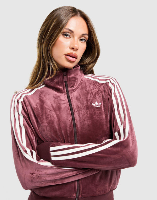 Velour 3-Stripes Track Top