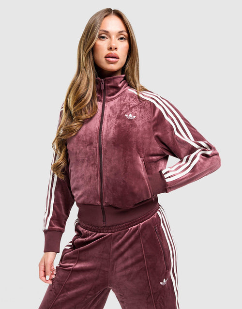 Velour 3-Stripes Track Top