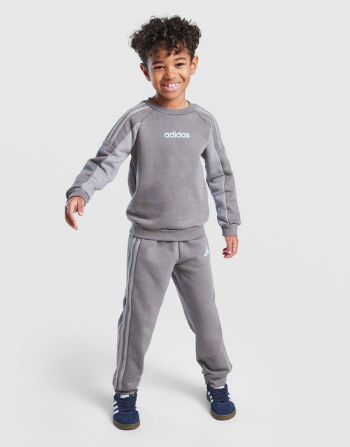Colour Block Linear Crew Tracksuit Children