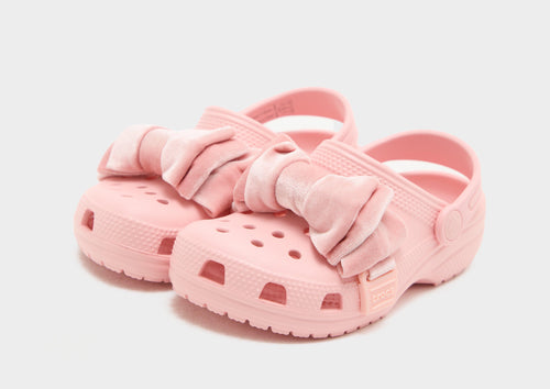 Classic Velvet Bow Clog Children