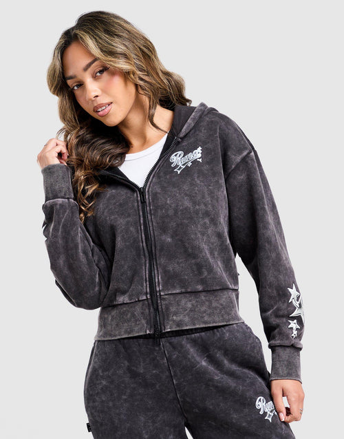 Hoops Crop Full Zip Hoodie