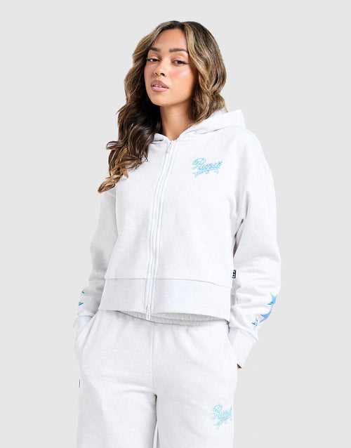 Hoops Crop Full Zip Hoodie