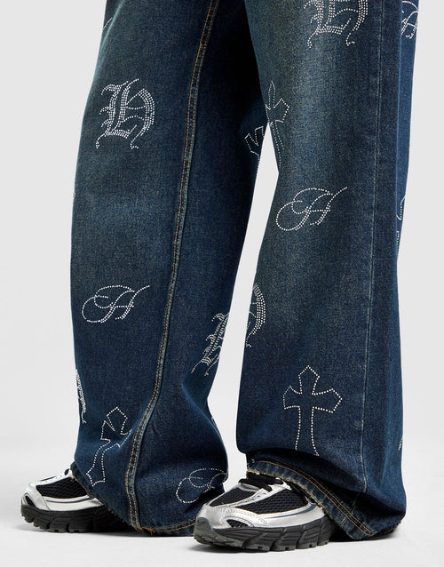 Crystal Diamante Jeans