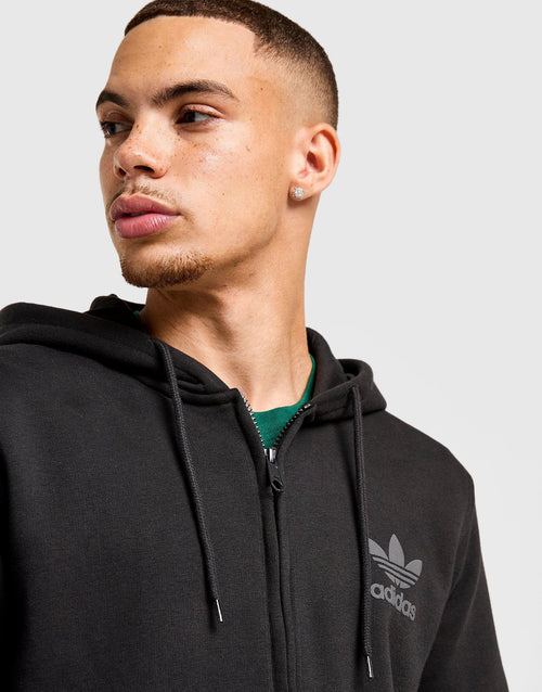 Trefoil Logo Full Zip Hoodie