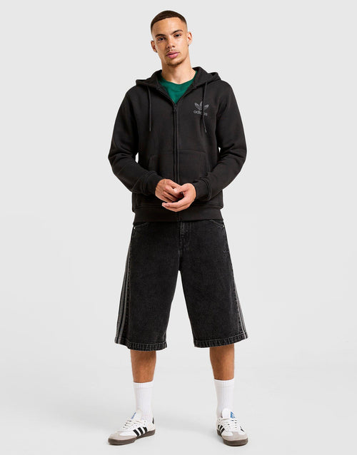 Trefoil Logo Full Zip Hoodie