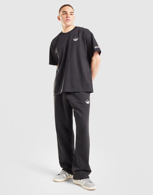 Chain Stitch Open Hem Joggers
