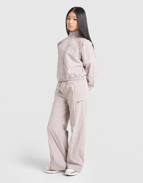 Girls' Woven Wide Leg Tracksuit Junior