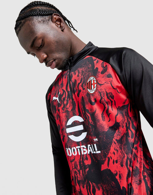 AC Milan Warm Up 1/4 Zip Top