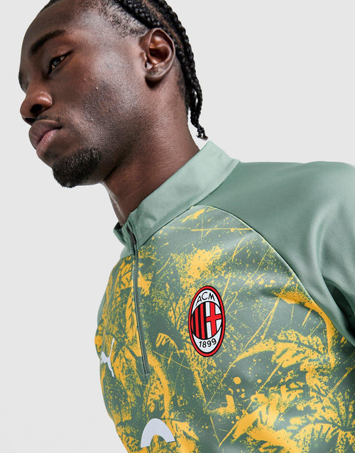 AC Milan Warm Up 1/4 Zip Top