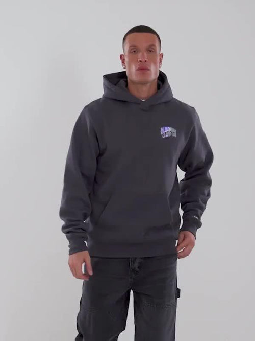 Metallic Back Graphic Hoodie