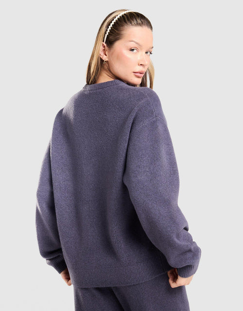 Trefoil Knit Crew Sweatshirt