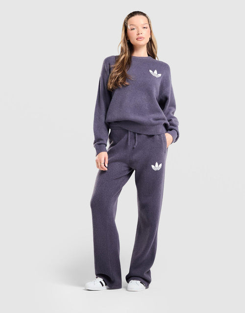 Trefoil Knit Crew Sweatshirt