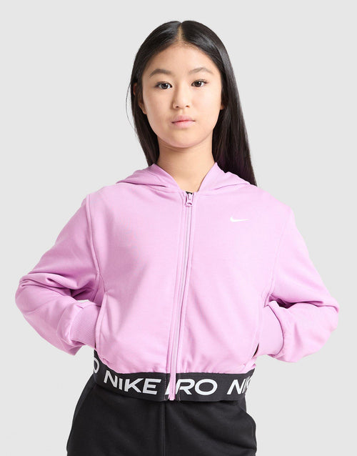 Girls' Pro Crop Full Zip Hoodie Junior