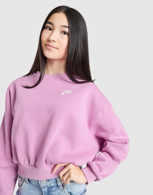 Girls' Club Crop Crew Sweatshirt Junior