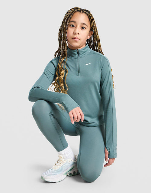 Girls' Dri-FIT Long Sleeve 1/2 Zip Top Junior