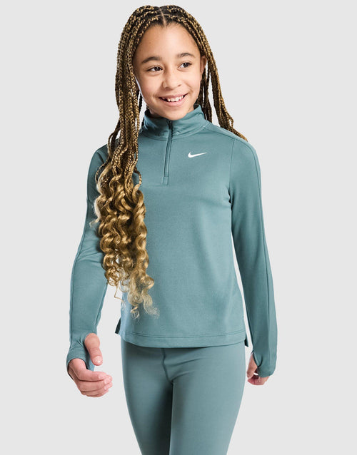 Girls' Dri-FIT Long Sleeve 1/2 Zip Top Junior