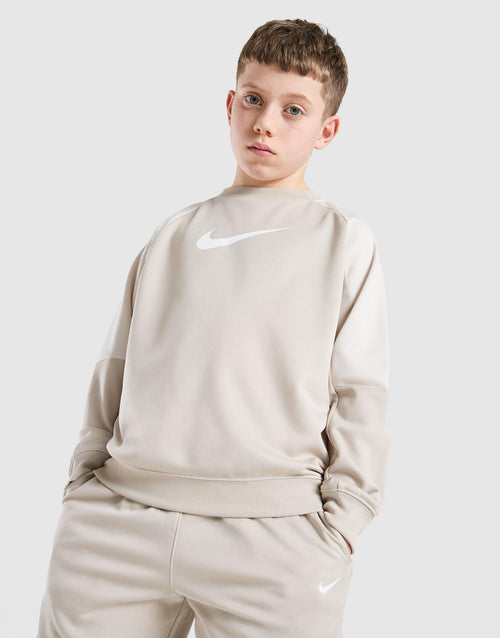 Poly Crew Sweatshirt/Shorts Set Junior