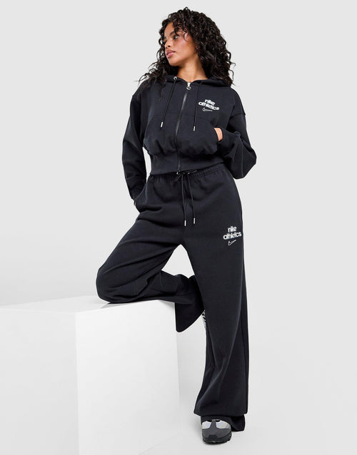 Graphic Swoosh Wide Leg Joggers