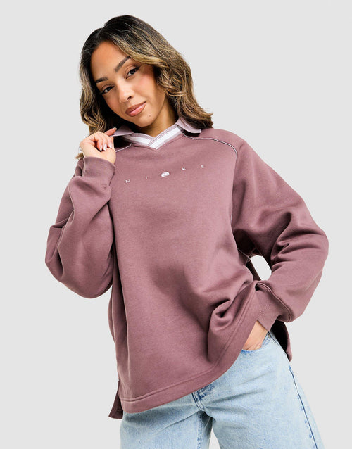 Phoenix Fleece Oversized Polo Shirt
