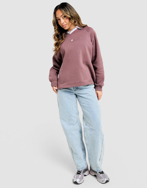Phoenix Fleece Oversized Polo Shirt