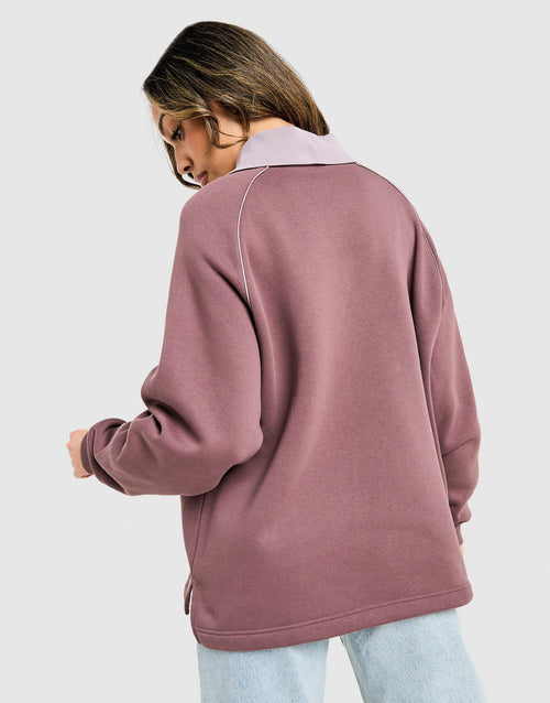 Phoenix Fleece Oversized Polo Shirt