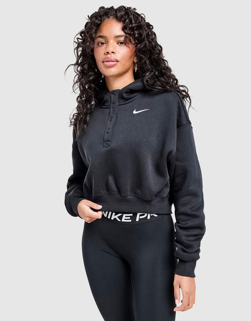 Phoenix Henley Crop Hoodie
