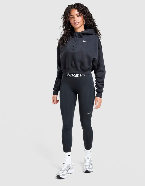 Phoenix Henley Crop Hoodie