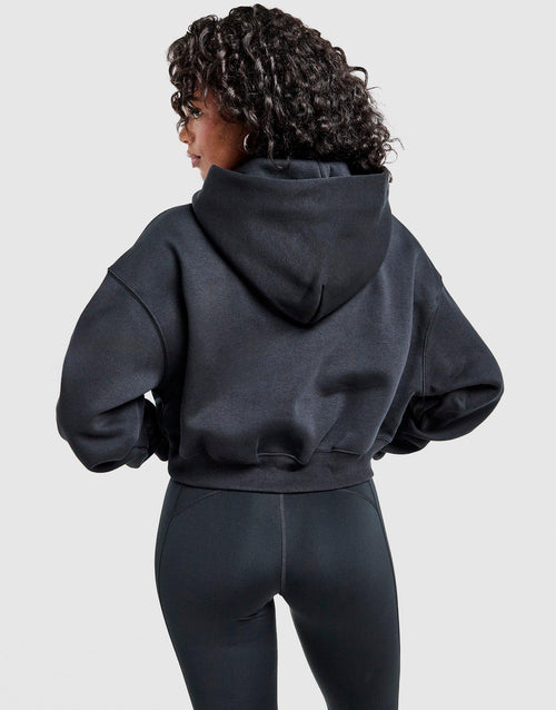 Phoenix Henley Crop Hoodie