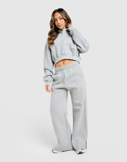 Phoenix Henley Crop Hoodie