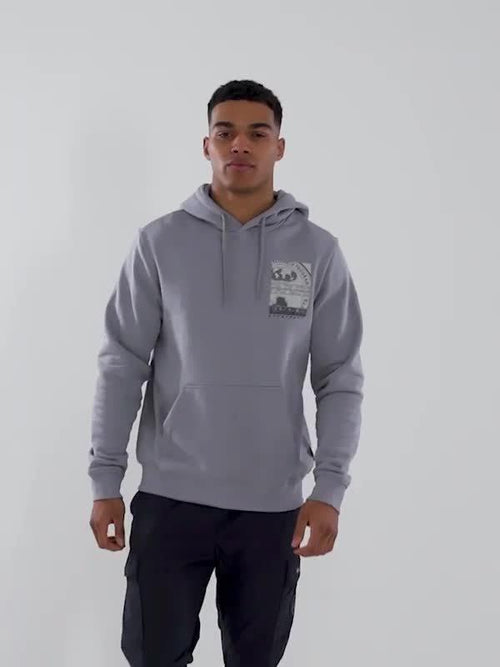 Back Graphic Overhead Hoodie