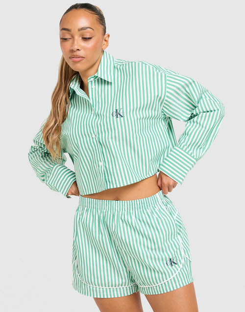 Striped Poplin Shirt