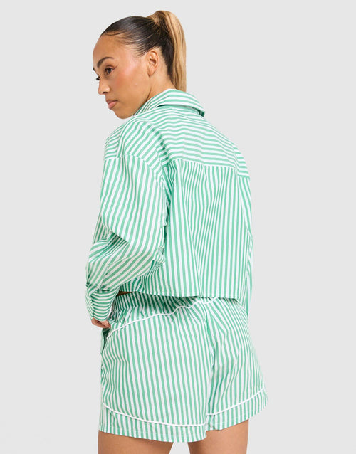 Striped Poplin Shirt